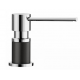 Dispensador de jabón BLANCO LATO NEGRO/CROMO. 526177. Cromo. Para mueble de 70 cm